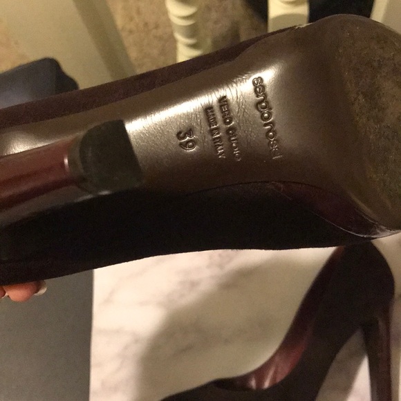 Sergio Rossi vero cucio suede italian pumps 39 - Picture 9 of 14